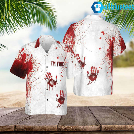 Halloween Blood Splatter Hawaiian Shirt