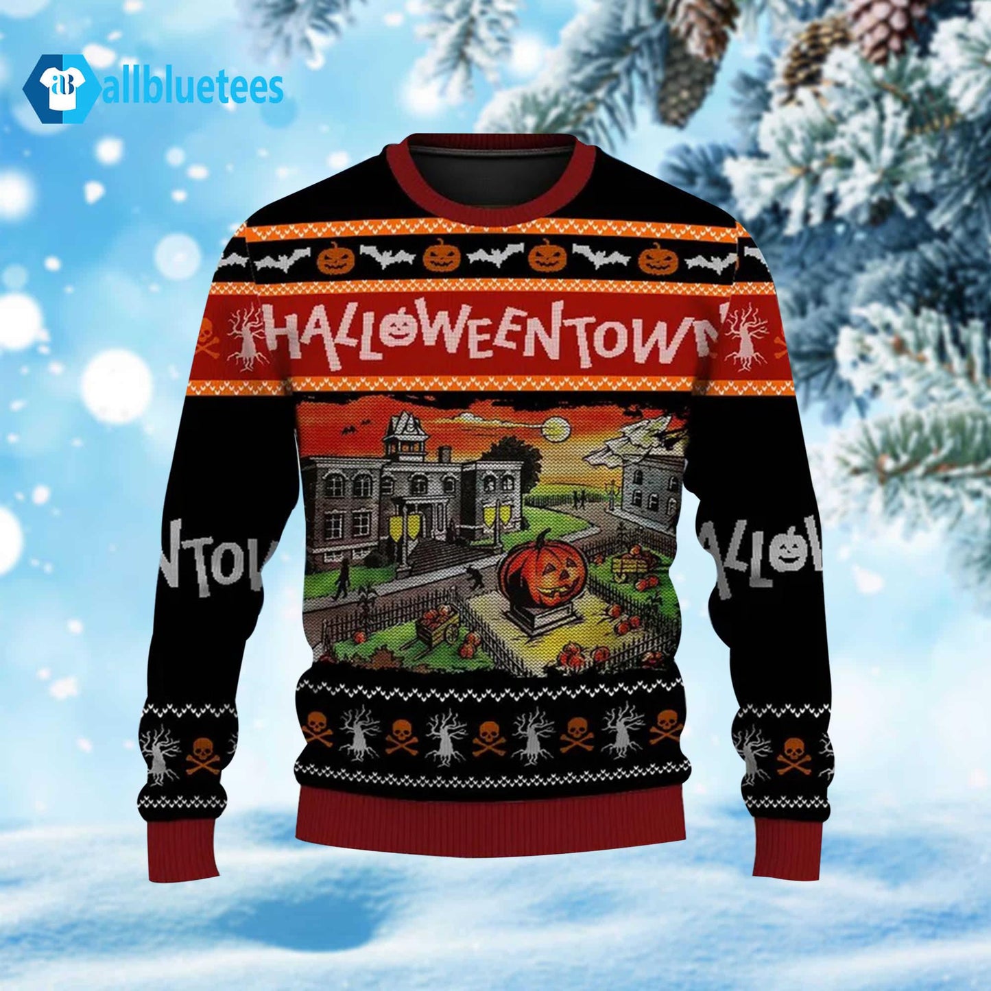 Halloweentown Est 1998 Ugly Christmas Sweater