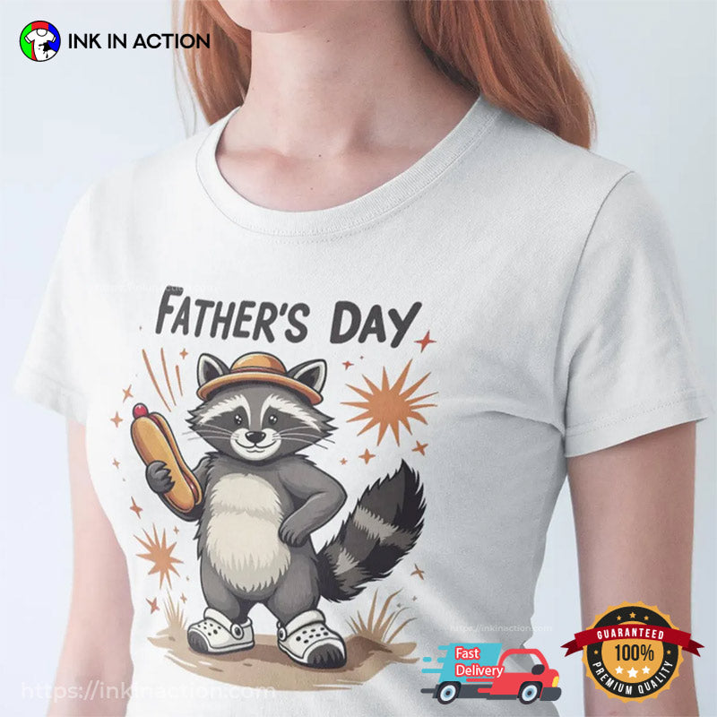 Happy Father’s Day Raccoon Dad T-shirt