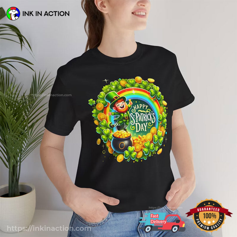 Happy St. Patrick’s Day Pot Of Gold Irish T-shirt