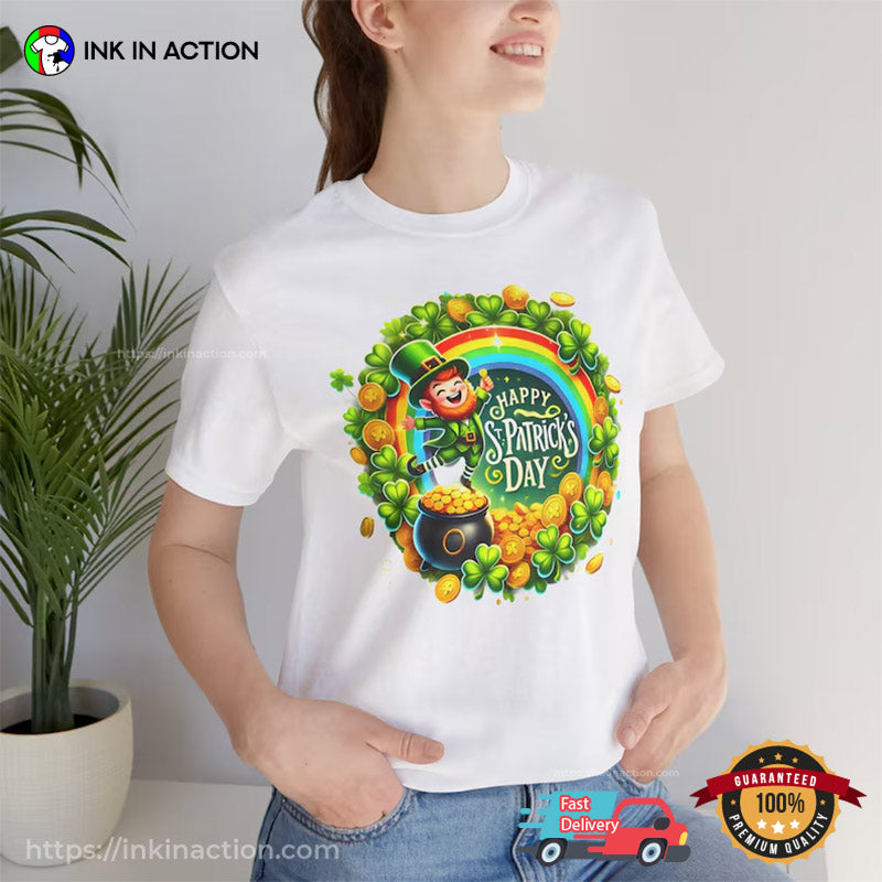Happy St. Patrick’s Day Pot Of Gold Irish T-shirt