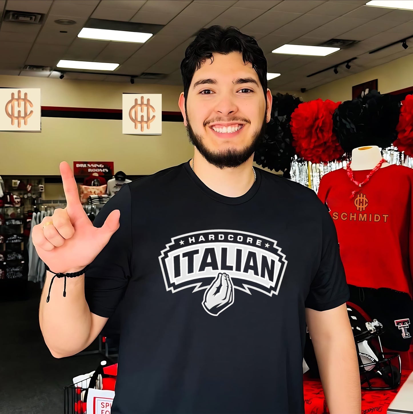 Hardcore Italian San Antonio Spurs logo shirt