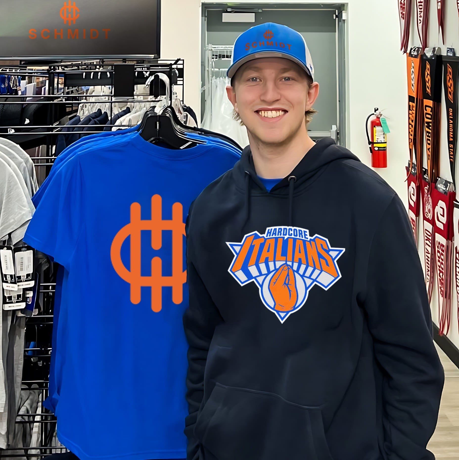 Hardcore Italians NY New York Knicks logo shirt