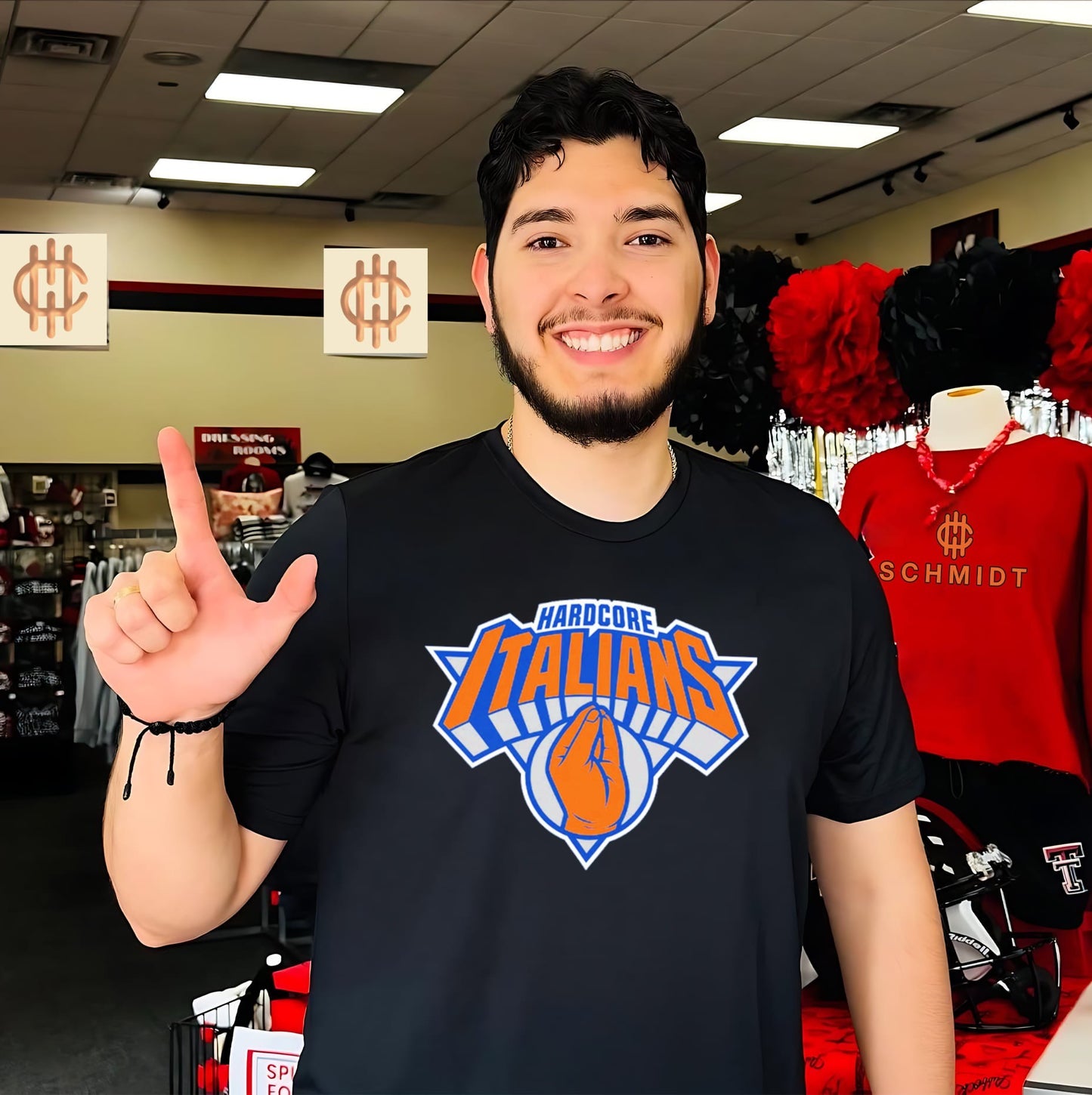 Hardcore Italians NY New York Knicks logo shirt