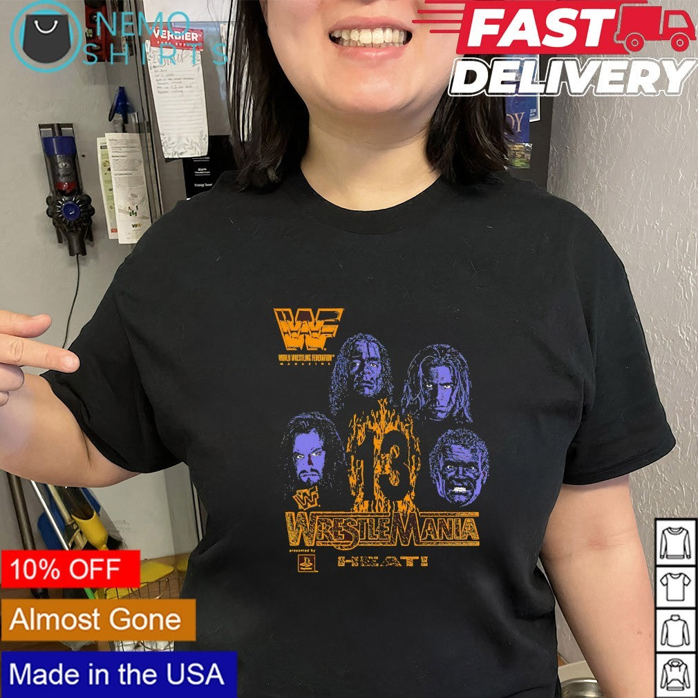 Hart Michaels Undertaker Vicious WrestleMania 13 heat shirt