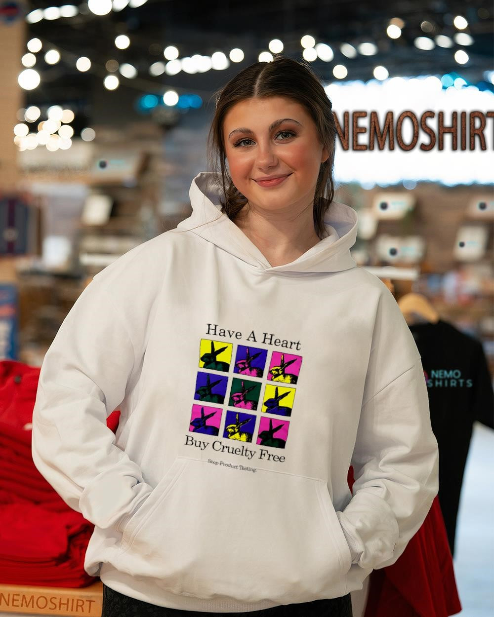 Have a heart buy cruelty free stop product testing rabbits shirt