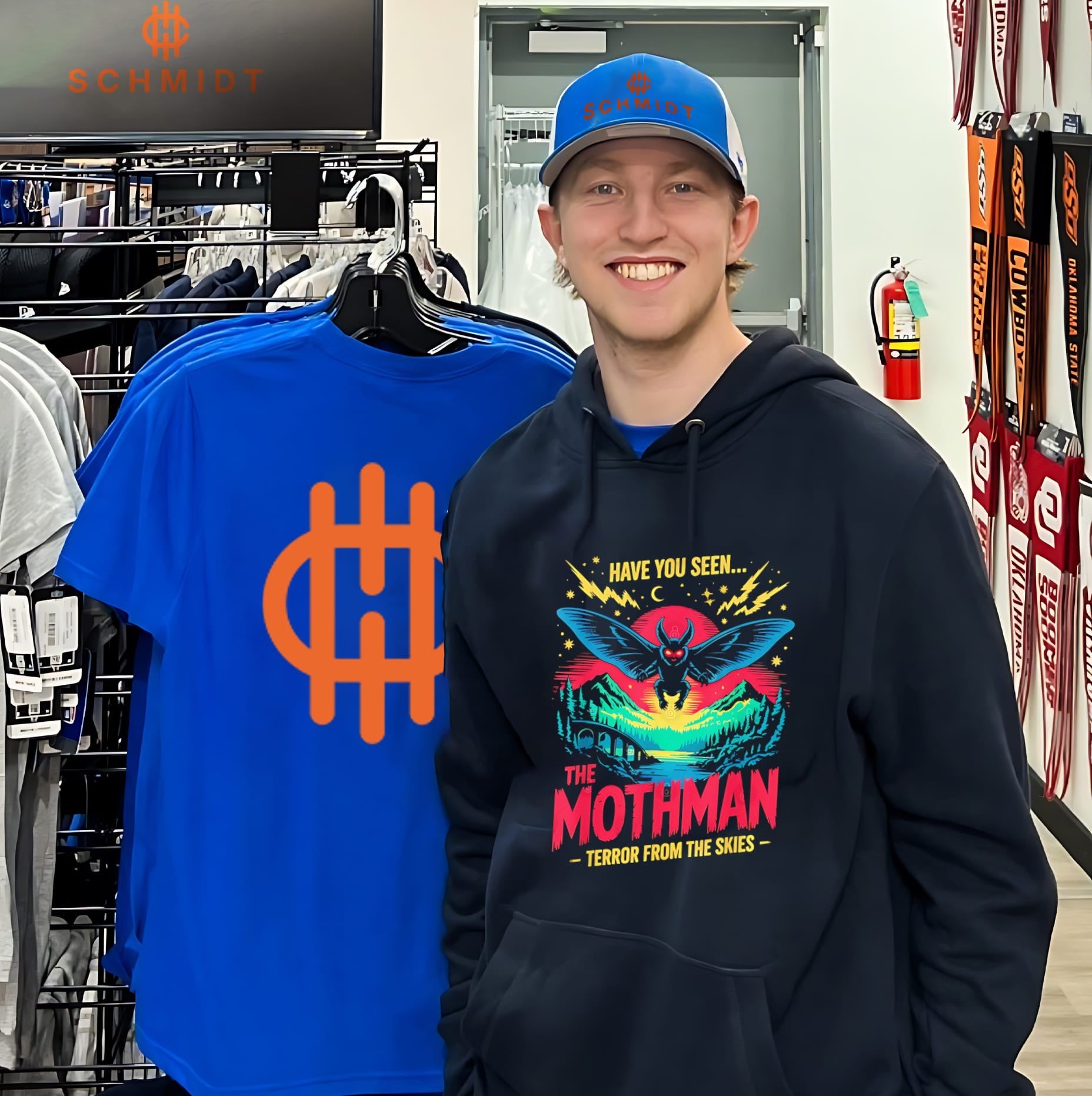 Have you seen the Mothman terror from the skies graphic shirt