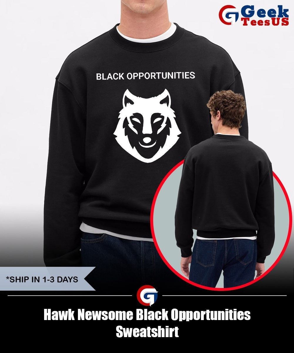 Hawk Newsome Black Opportunities shirt