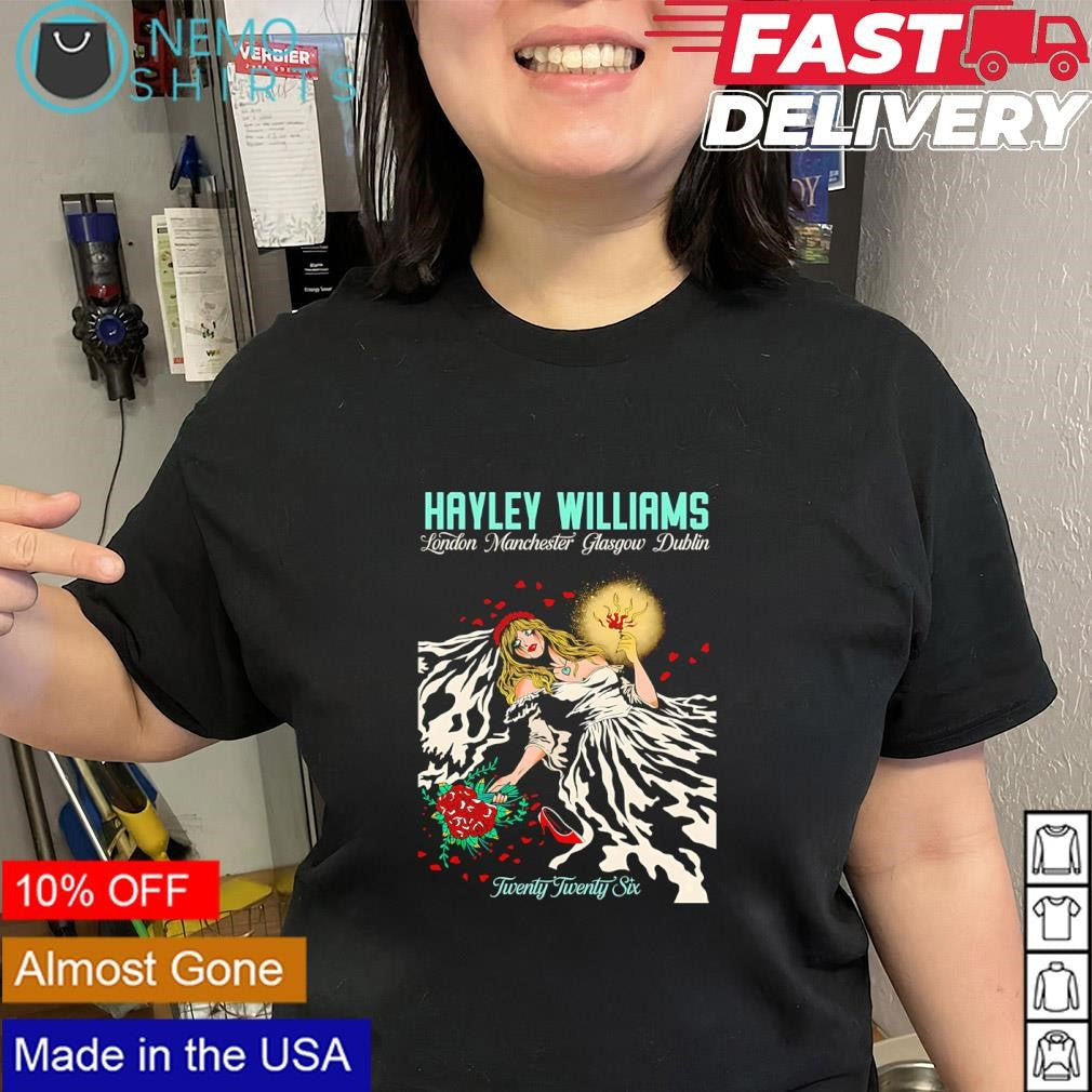 Hayley Williams London Manchester Glasgow Dublin twenty twenty six shirt