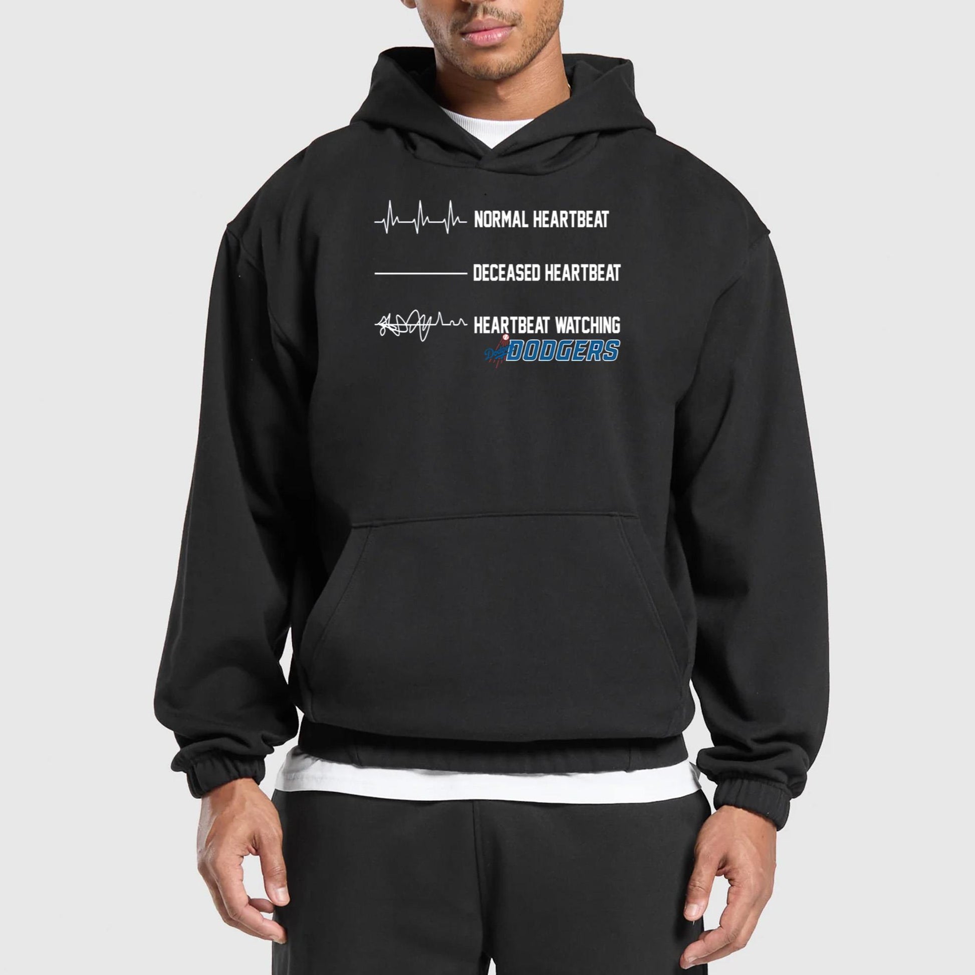 Heartbeat Watching Dodgers Shirt