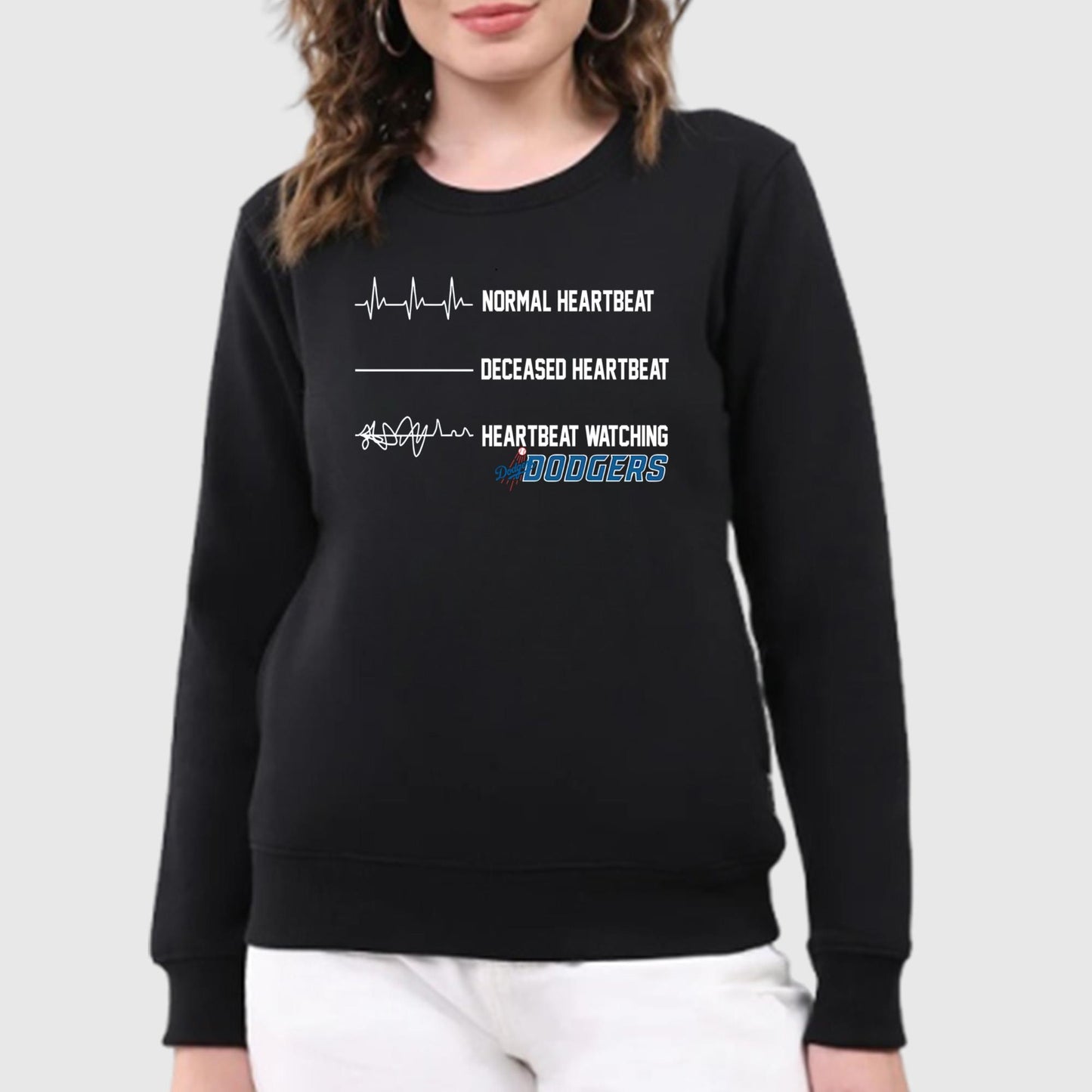 Heartbeat Watching Dodgers Shirt