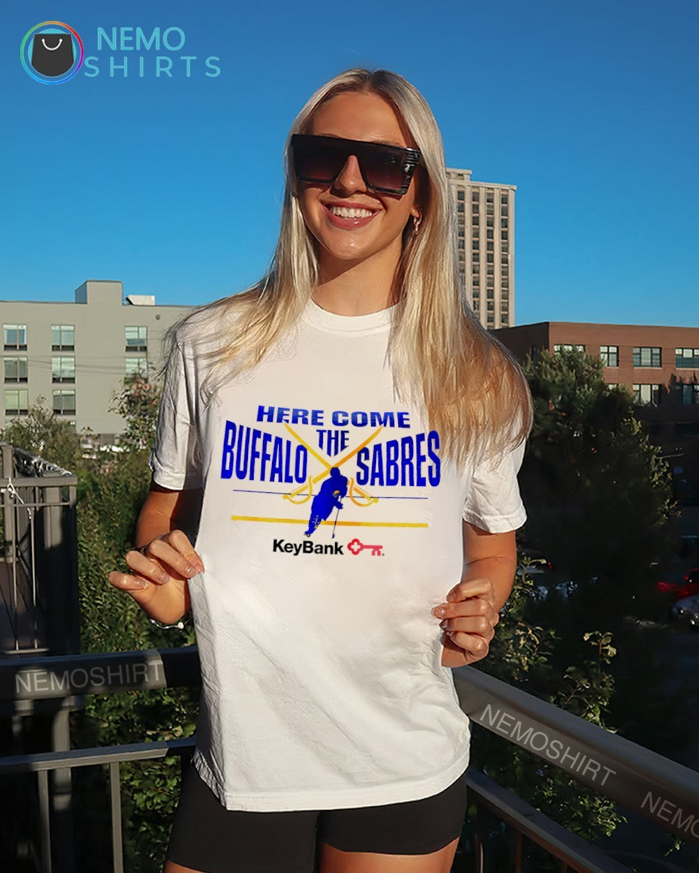 Here come the Buffalo Sabres game 7 KeyBank logo shirt