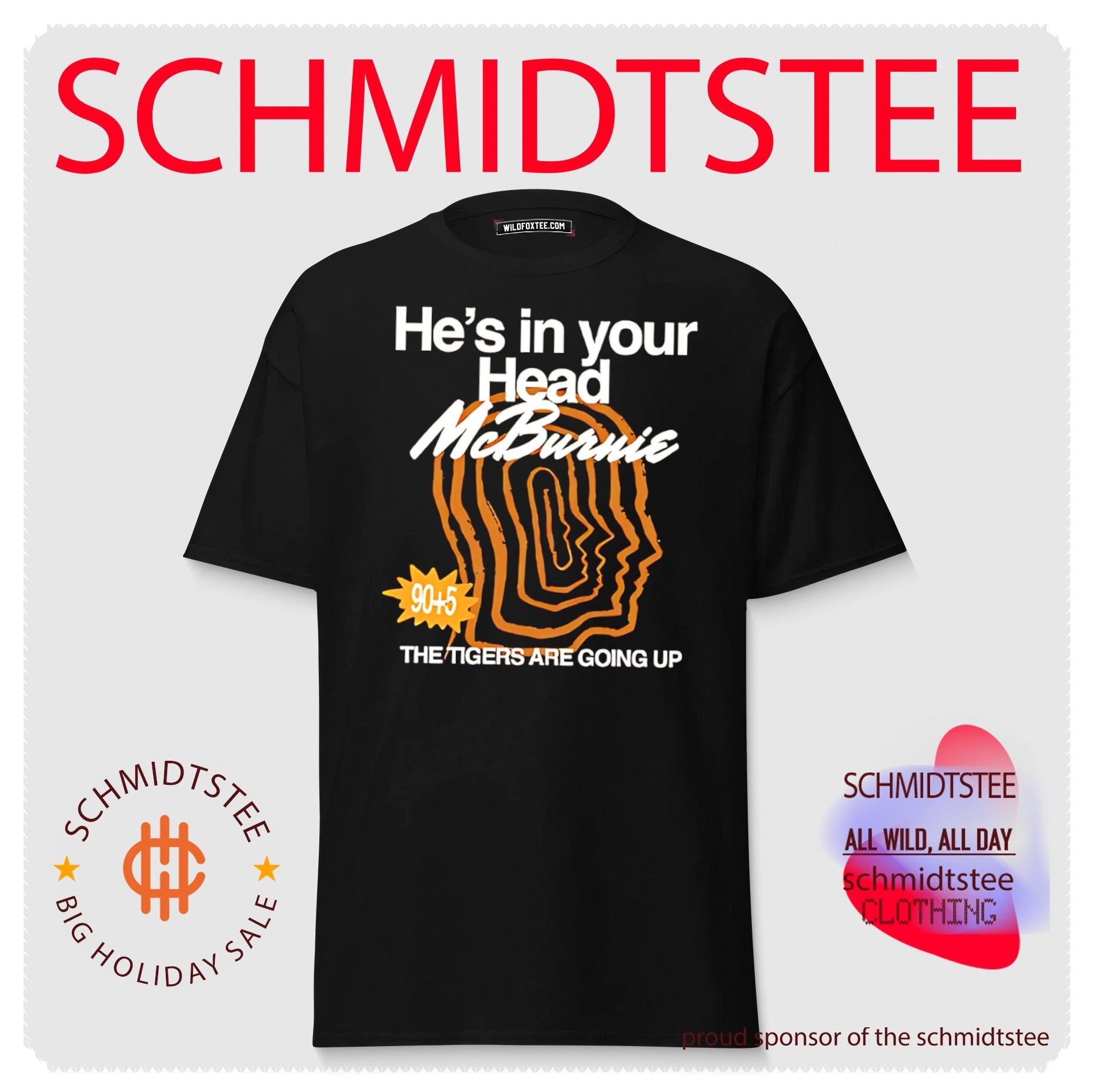 He’s in your head McBuruie the tigers are going up graphic shirt