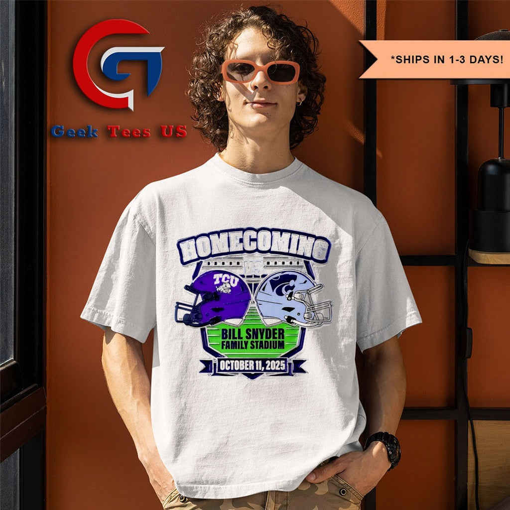 Homecoming K-State Wildcats vs TCU Horned Frogs Game Day Bill Snyder Family Stadium 2025 shirt