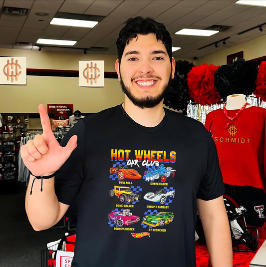 Wheels Car Club graphic shirt