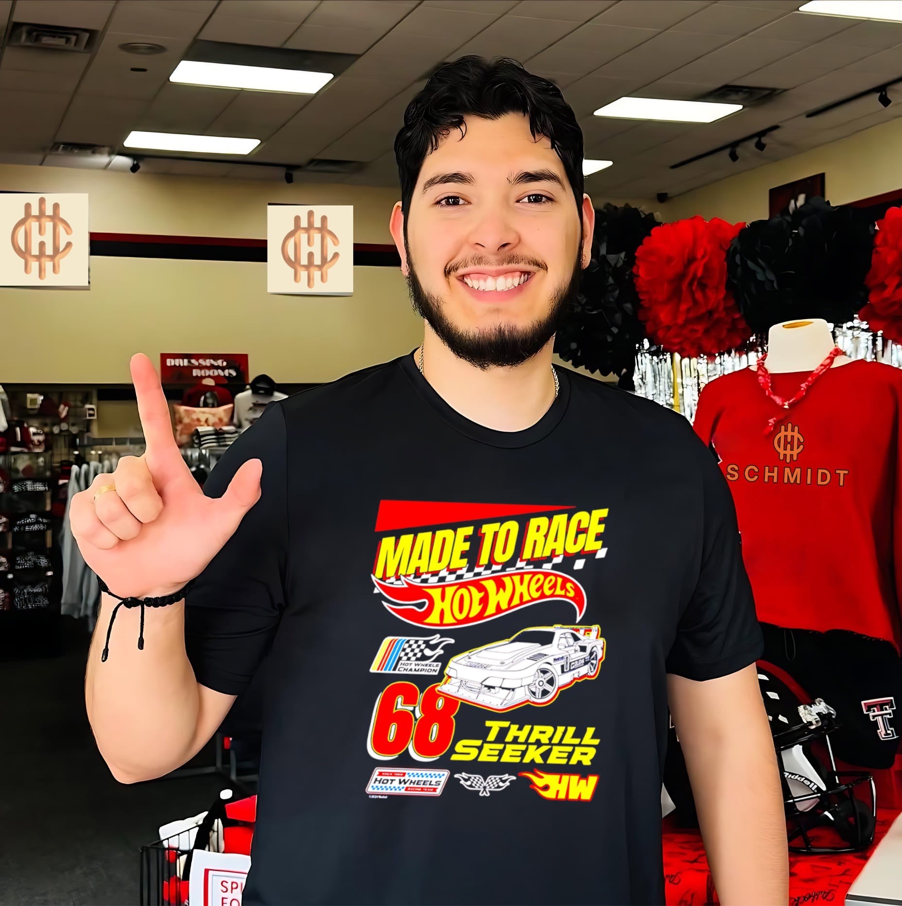 Wheels Thrill Seeker made to race graphic shirt