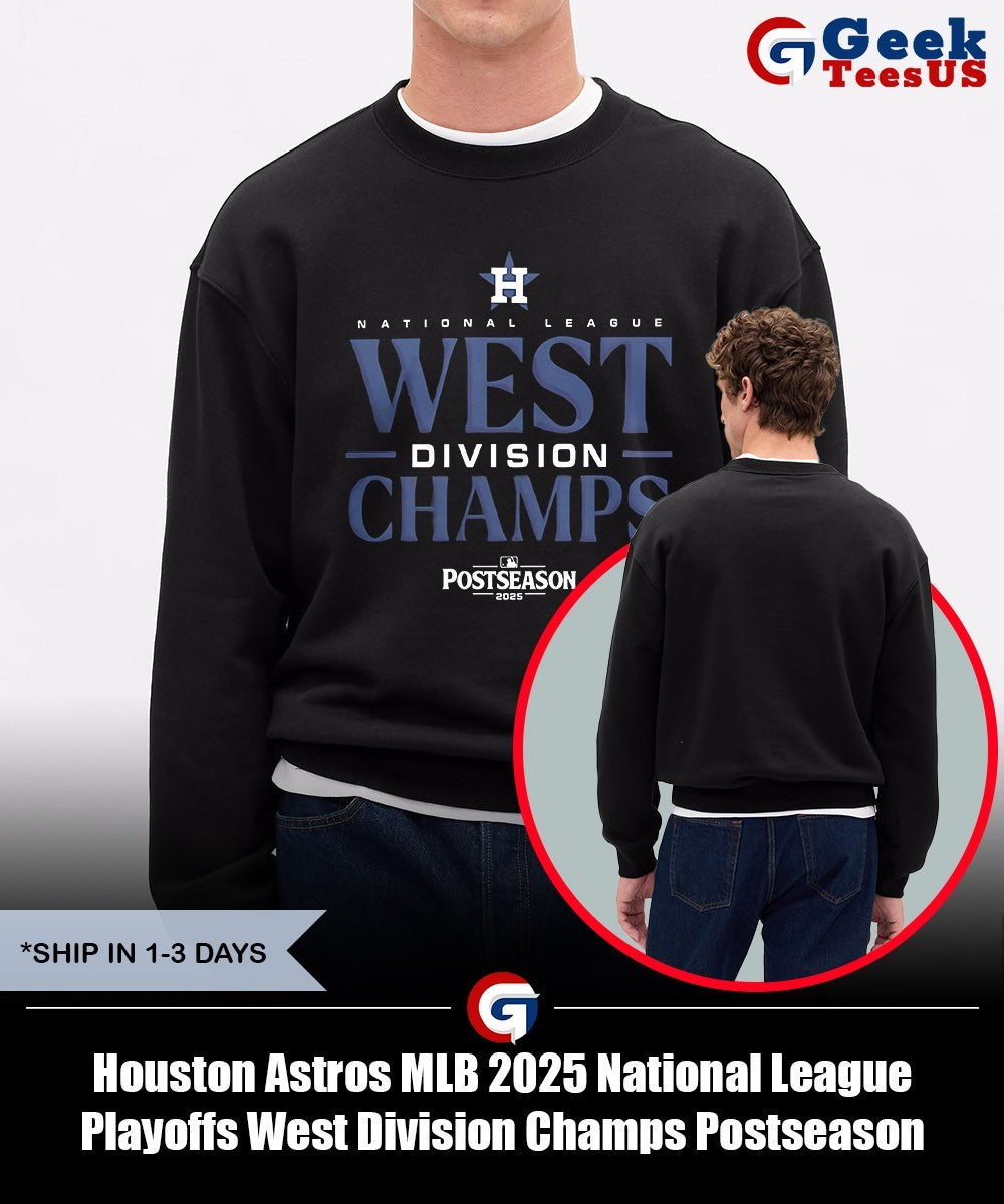 Houston Astros MLB 2025 National League Playoffs West Division Champs Postseason shirt