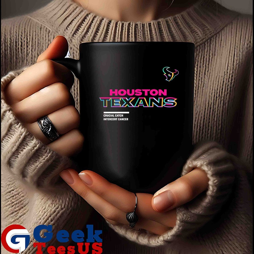 Houston Texans Football 2025 Crucial Catch Intercept Cancer T-shirt