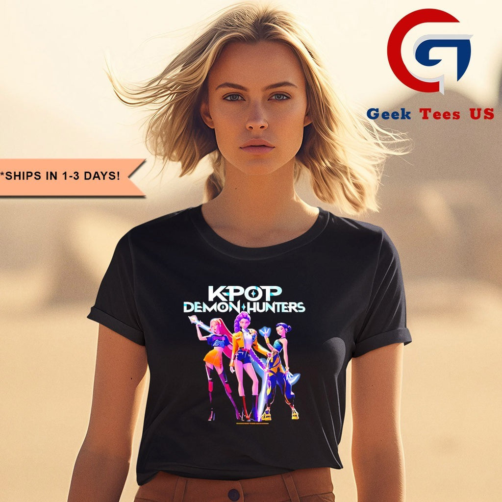Huntrix KPop Demon Hunters logo T-shirt