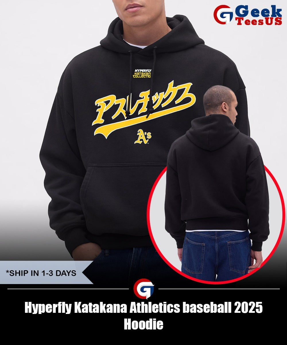 Hyperfly Katakana Athletics baseball 2025 shirt