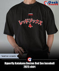 Hyperfly Katakana Boston Red Sox baseball 2025 shirt