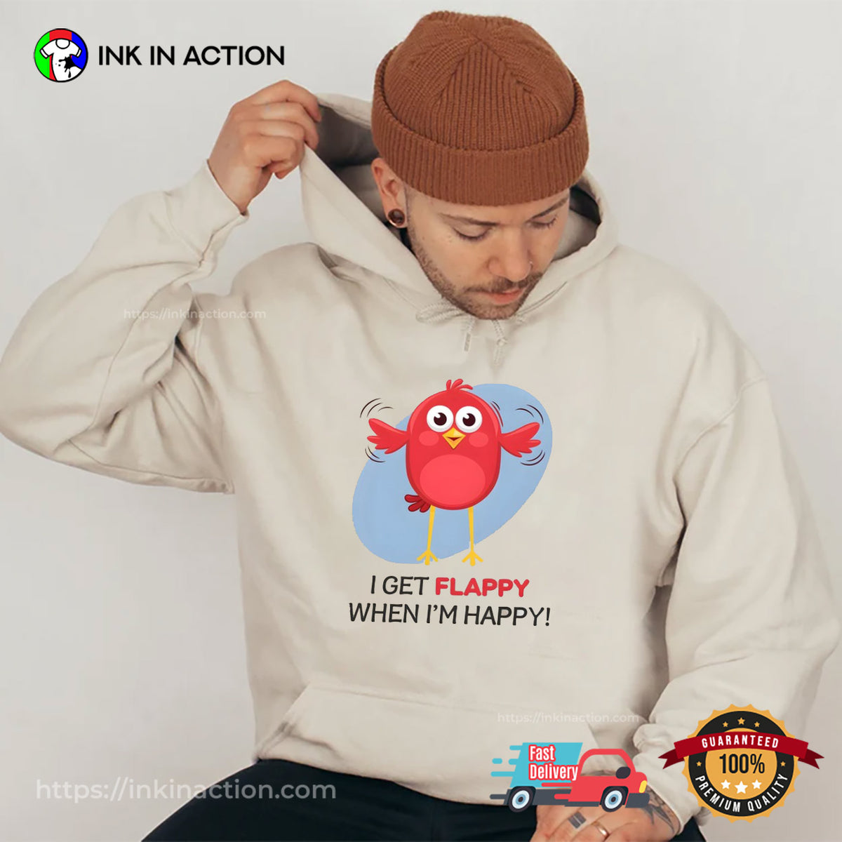 I Get Flappy When I’m Happy Positive T-shirt