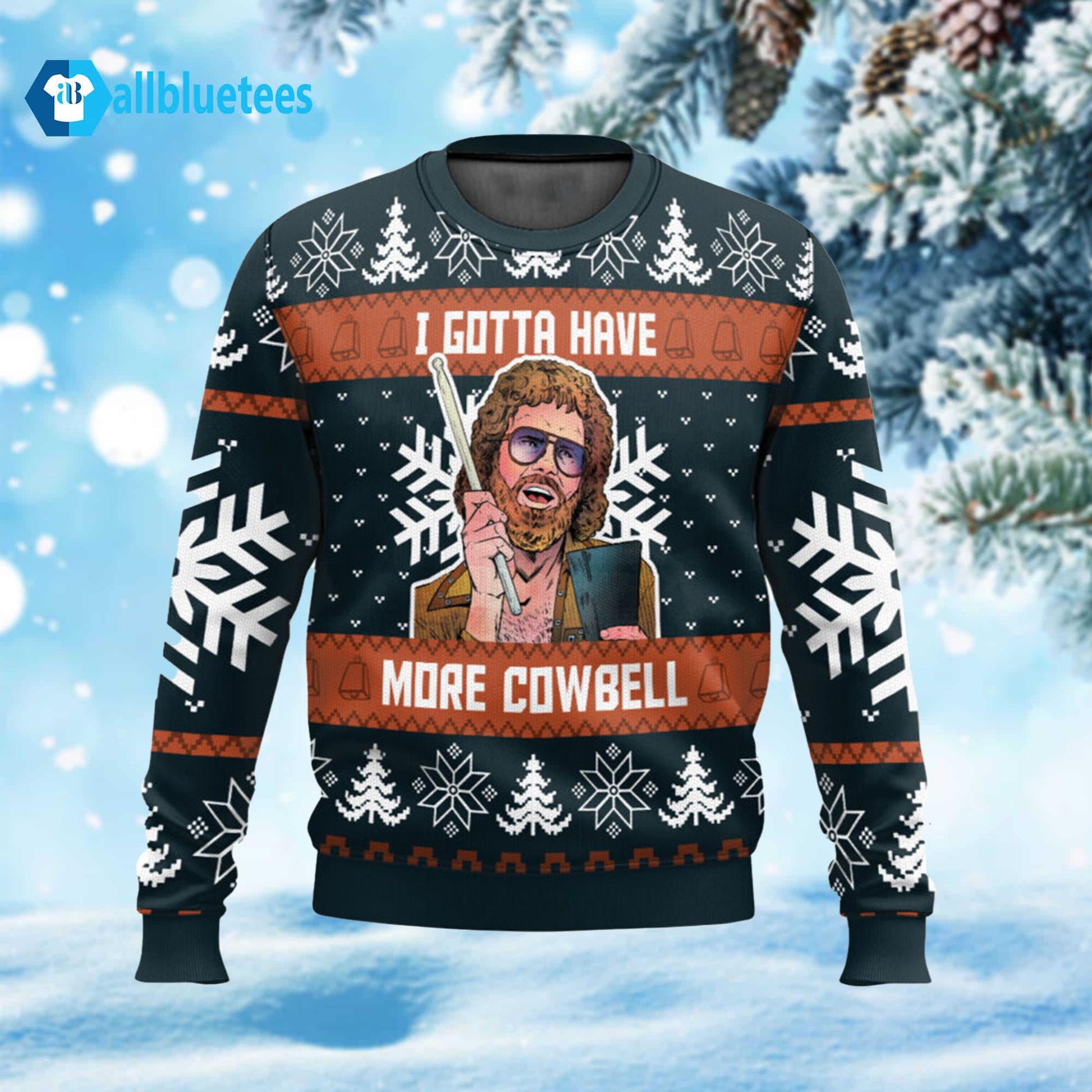 I Gotta Have More Cowbell Ugly Christmas Sweater