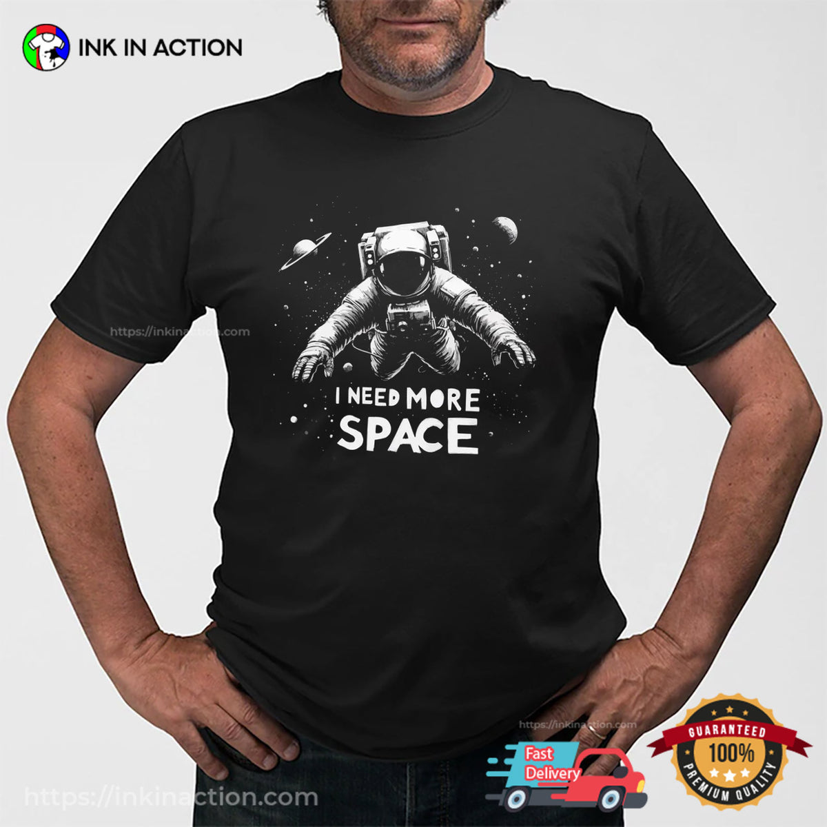 I Need More Space Astronaut Nasa T-shirt