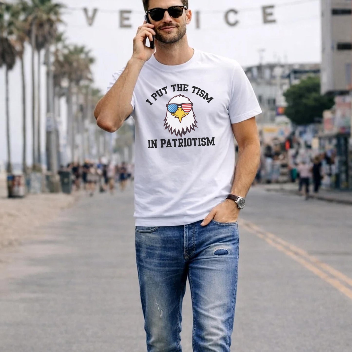 I Put The Tism In Patriotism T-Shirt