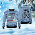 I Survived Hurricane Helene 2024 Ugly Christmas Sweater