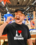 I heart A.J. Brown graphic shirt