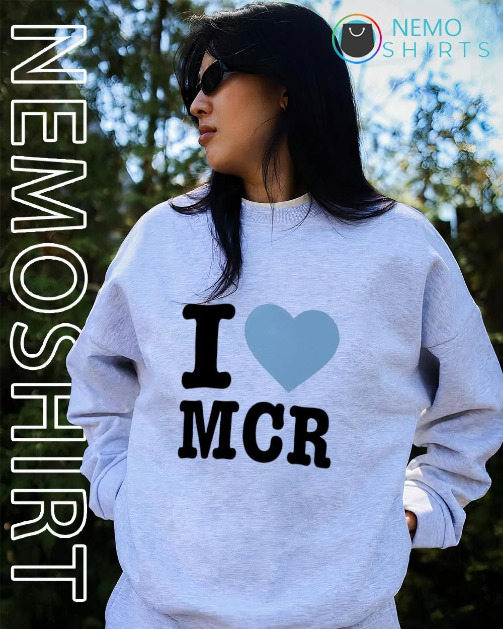 I love MCR Manchester graphic shirt