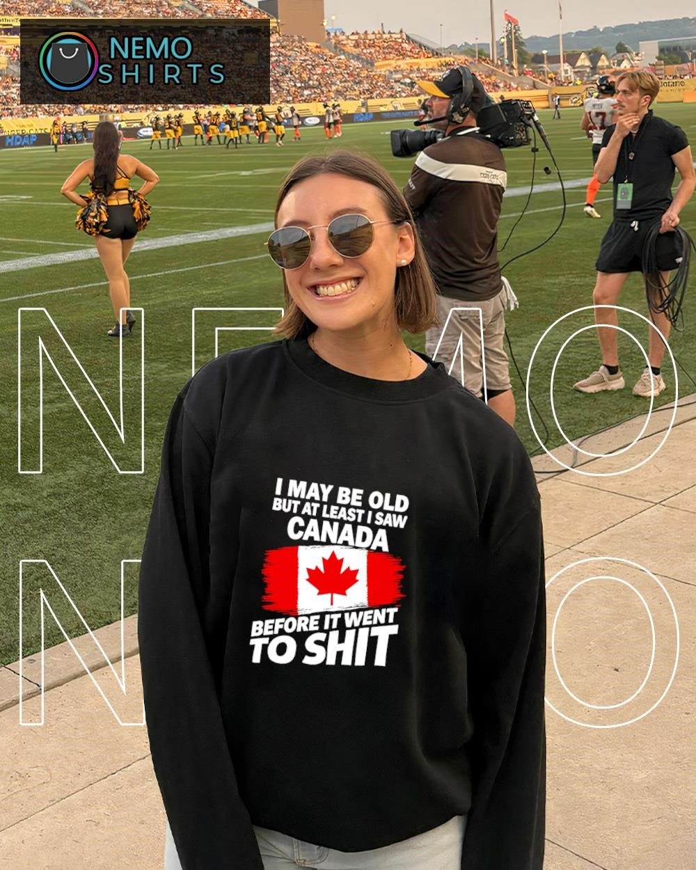 I may be old but at least I saw Canada before it went to shit flag shirt