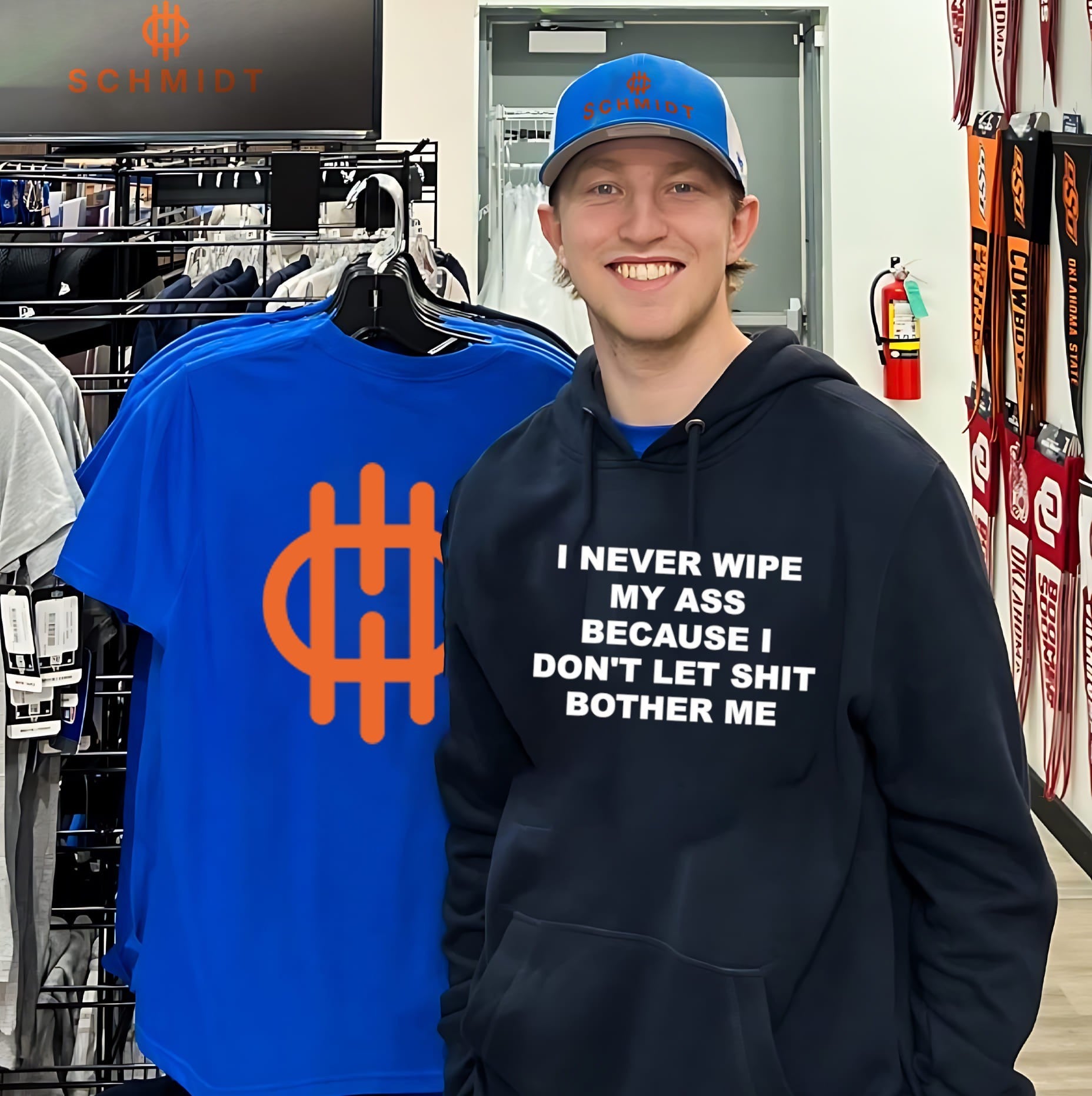 I never wipe my ass because I don’t let shit bother me shirt