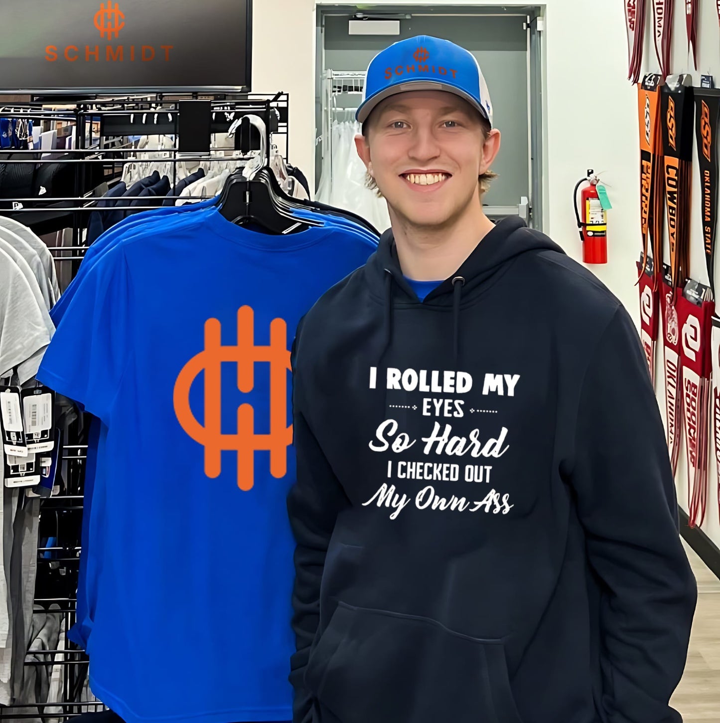 I rolled my eyes so hard I checked out my own ass text shirt