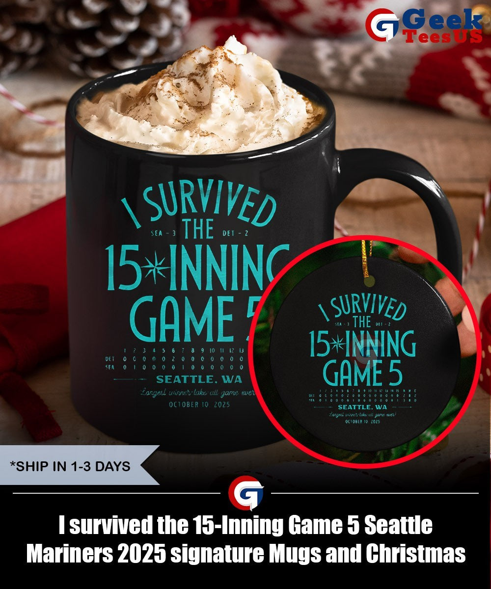 I survived the 15-Inning Game 5 Seattle Mariners 2025 signature shirt
