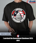 I survived the Government Shutdown 2025 shirt