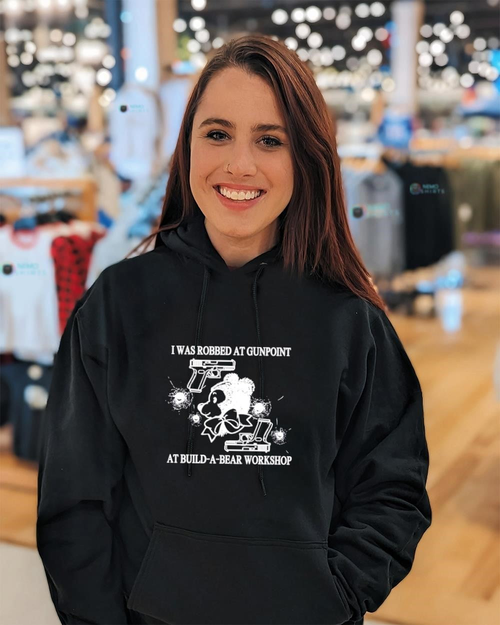 I was robbed at gunpoint at build-a-bear workshop graphic shirt