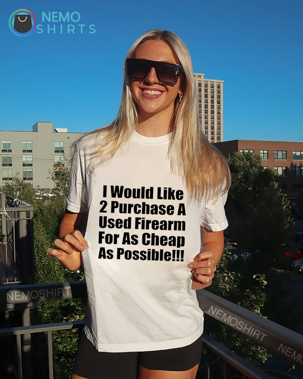 I would like 2 purchase a used firearm for as cheap as possible shirt