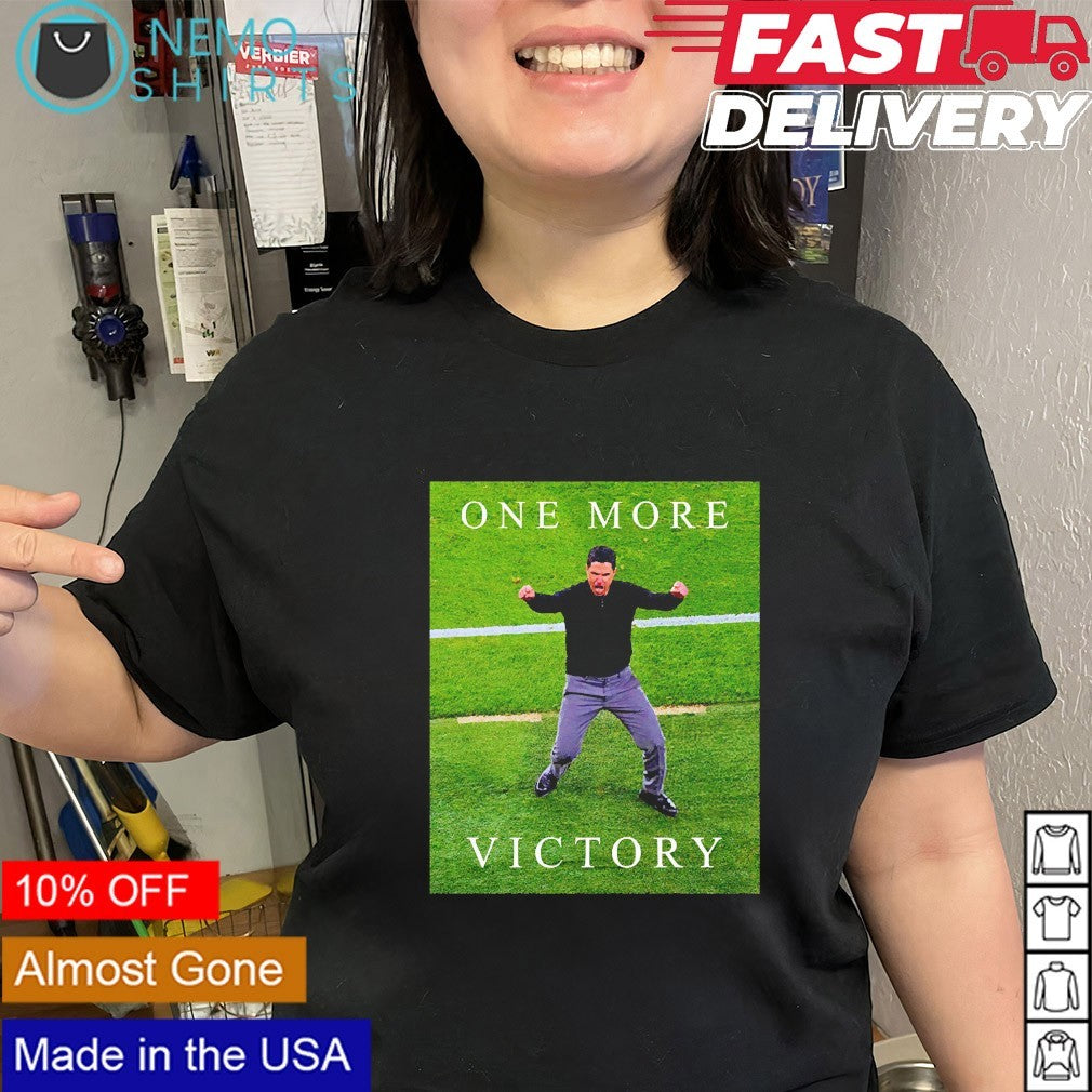 One more victory Arsenal Mikel Arteta shirt
