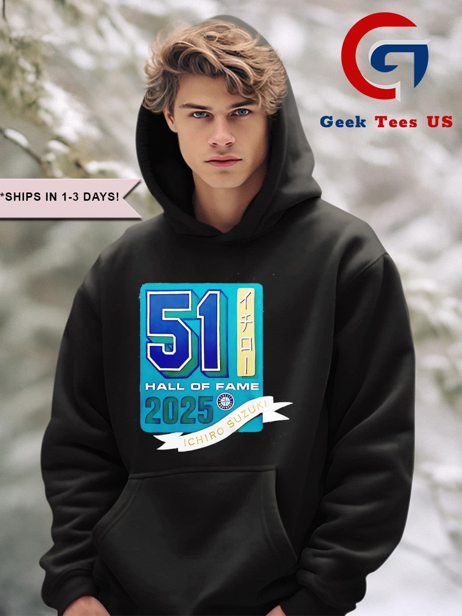 Ichiro Suzuki no.51 Seattle Mariners Hall of Fame 2025 shirt