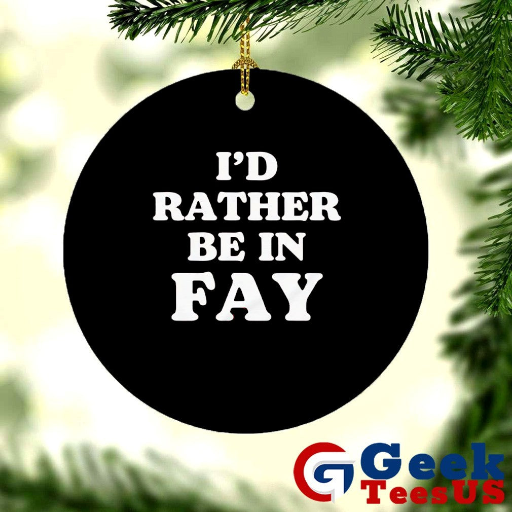 I’d rather be in Fay shirt