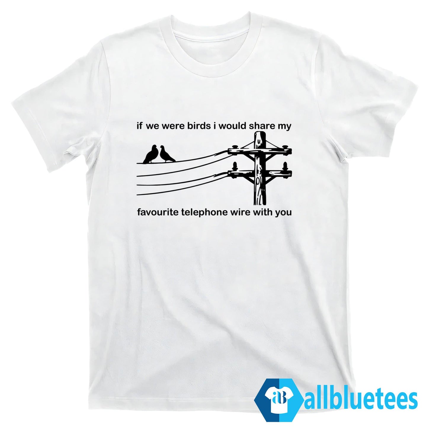 If We Were Birds I Would Share My Favourite Telephone Wire With You Shirt