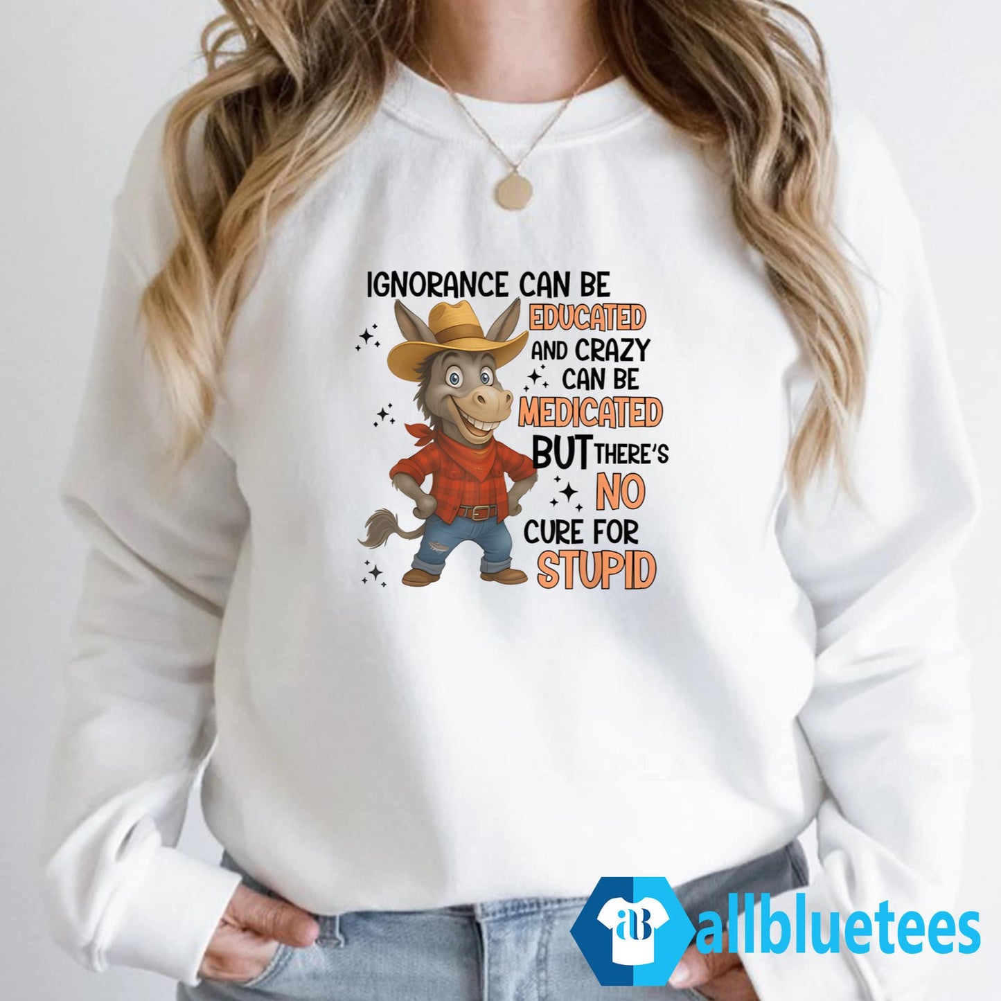 Ignorance Can Be Educated And Crazy Can Be Medicated But There’s No Cure For Stupid Shirt
