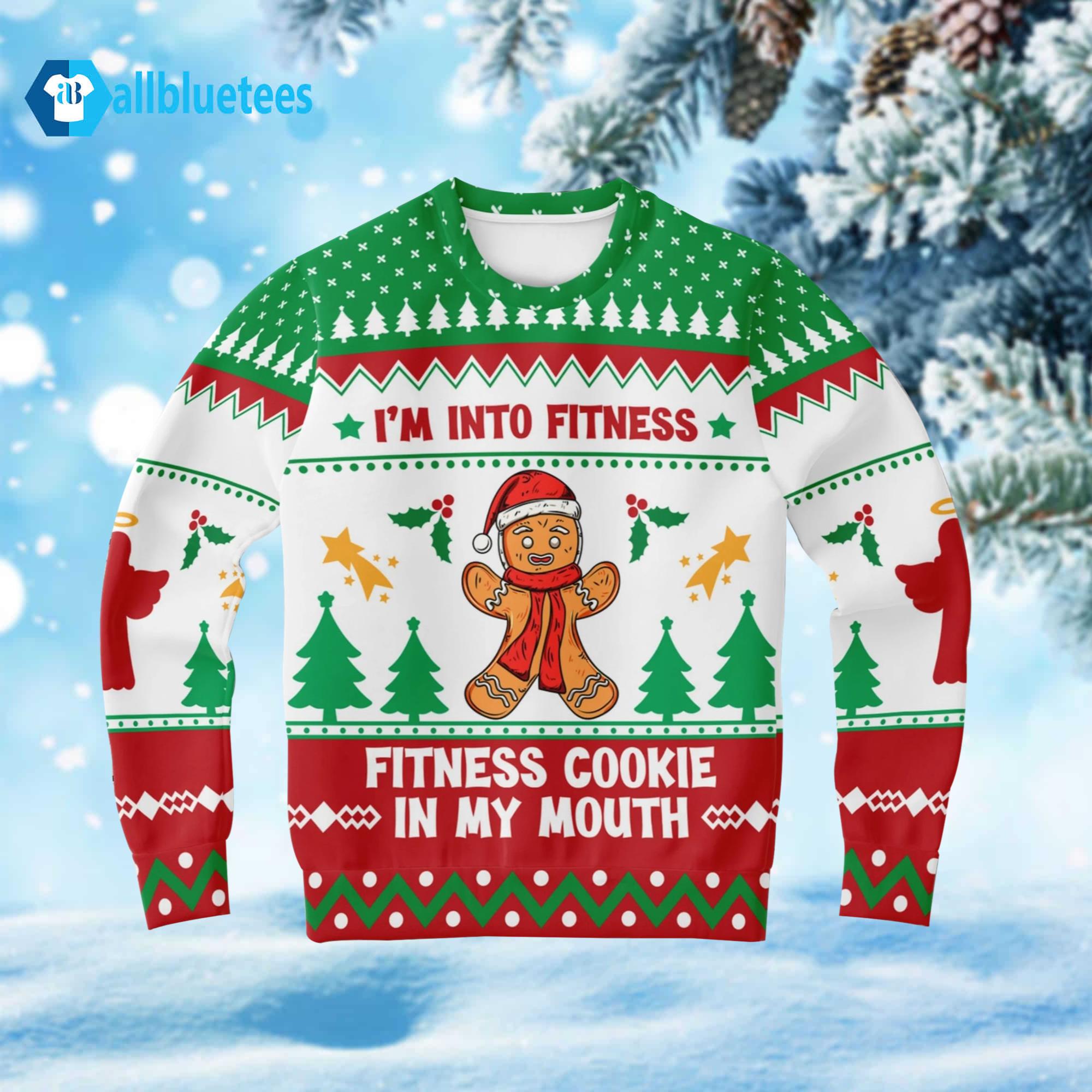 I’m Into Fitness Fitness Cookie In My Mouth Ugly Christmas Sweater