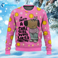 I’m Just A Chill Girl Who Likes Christmas Meme Ugly Sweater