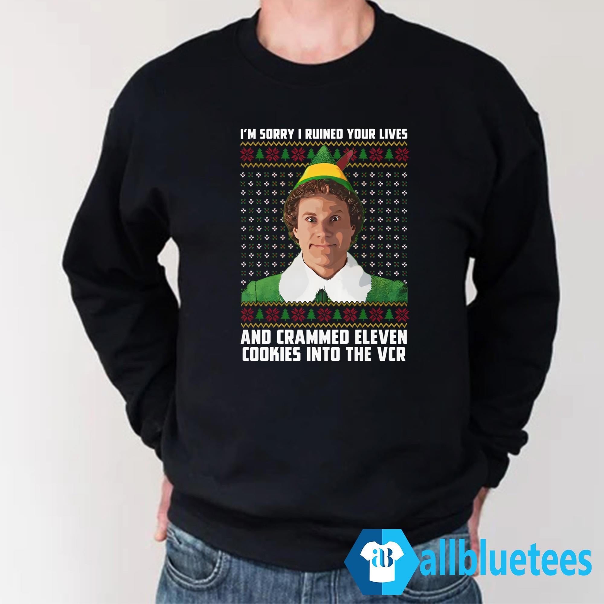 I’m Sorry I Ruined Your Lives And Crammed 11 Cookies Into The VCR Sweater