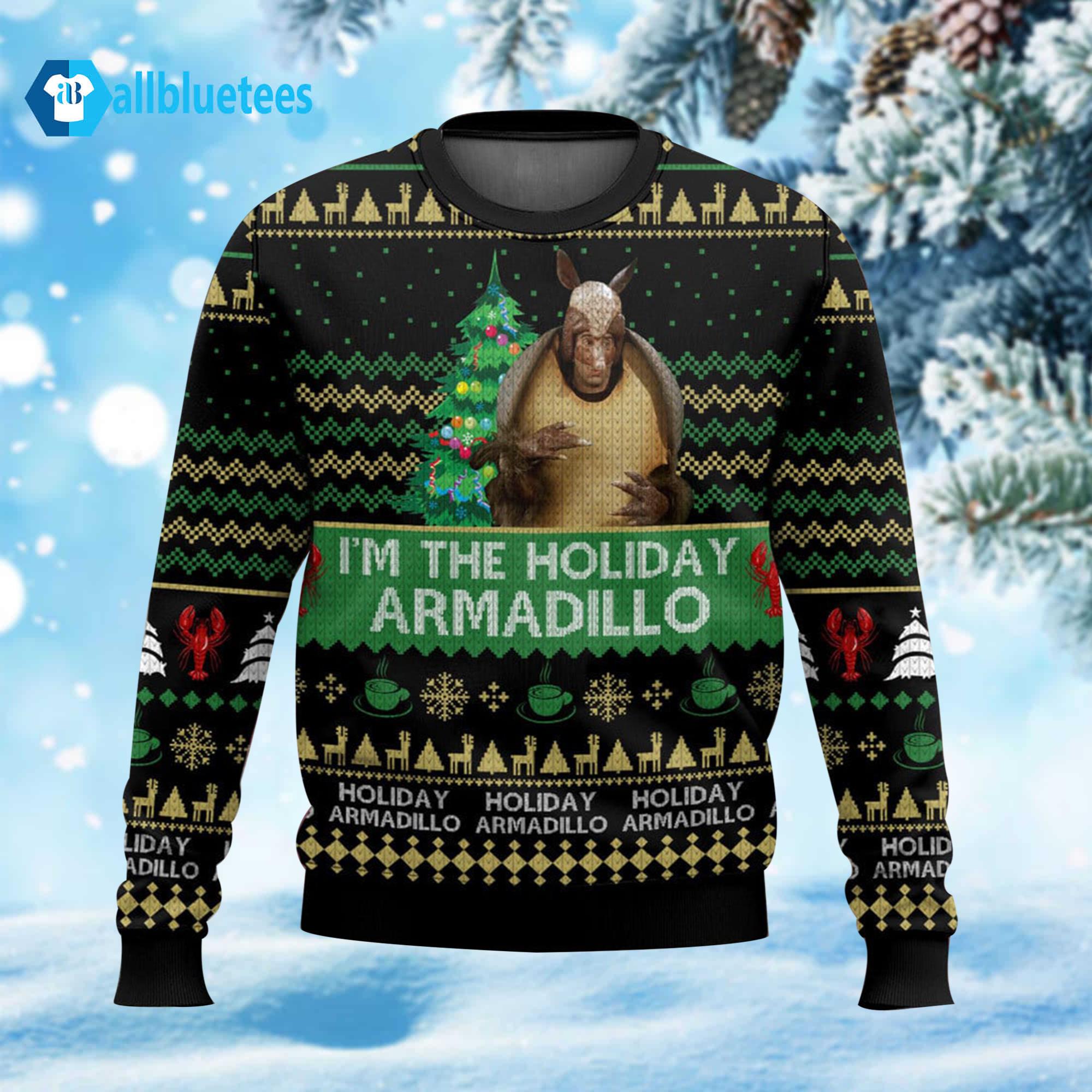 I’m The Holiday Armadillo Ross Ugly Christmas Sweater
