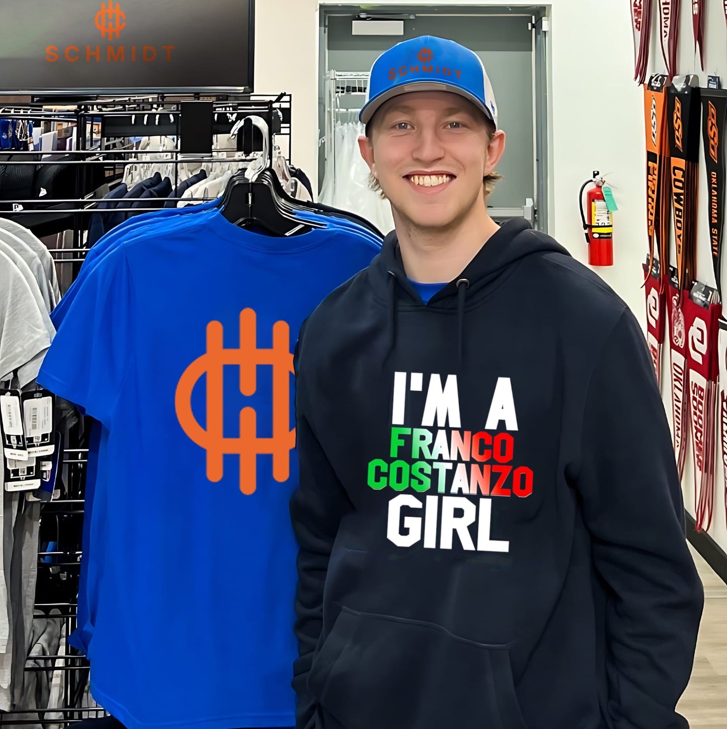 I’m a Franco Costanzo girl Italian flag shirt