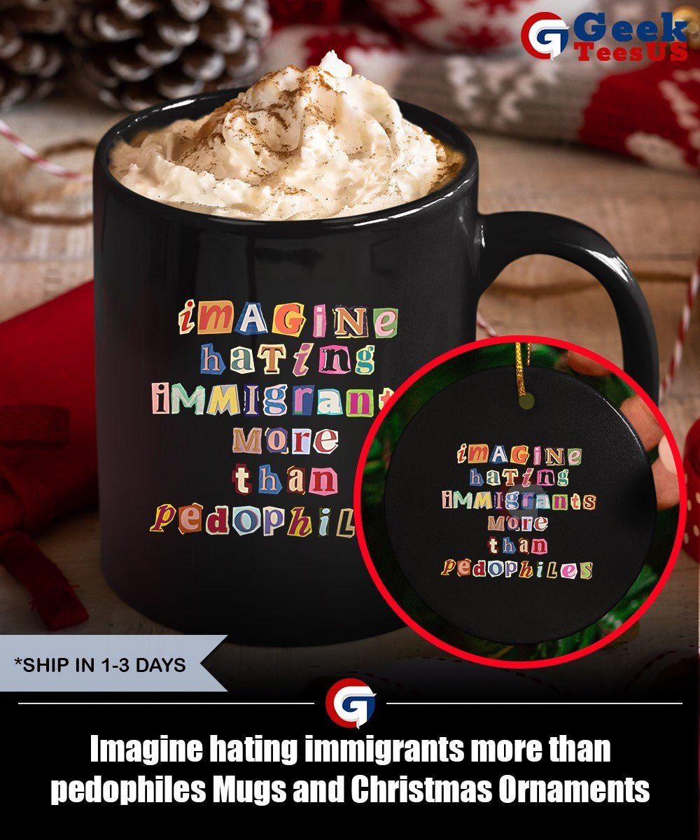 Imagine hating immigrants more than pedophiles shirt